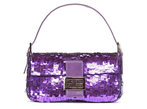 fendi baguette purple sequin|fendi baguette bag price.